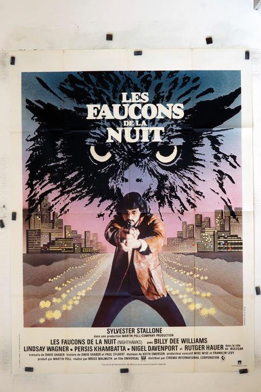LES FAUCONS DE LA NUIT SILVESTER STALLONE ORIGINAL MOVIE POSTER 120x160