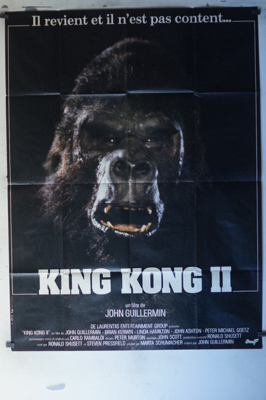 KING KONG II ORIGINAL MOVIE POSTER 70x100 Brian Kerwin , Linda Hamilton