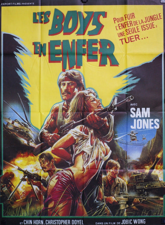 LES BOYS EN ENFER  SAM JONES movie poster ORIGINAL 120x160