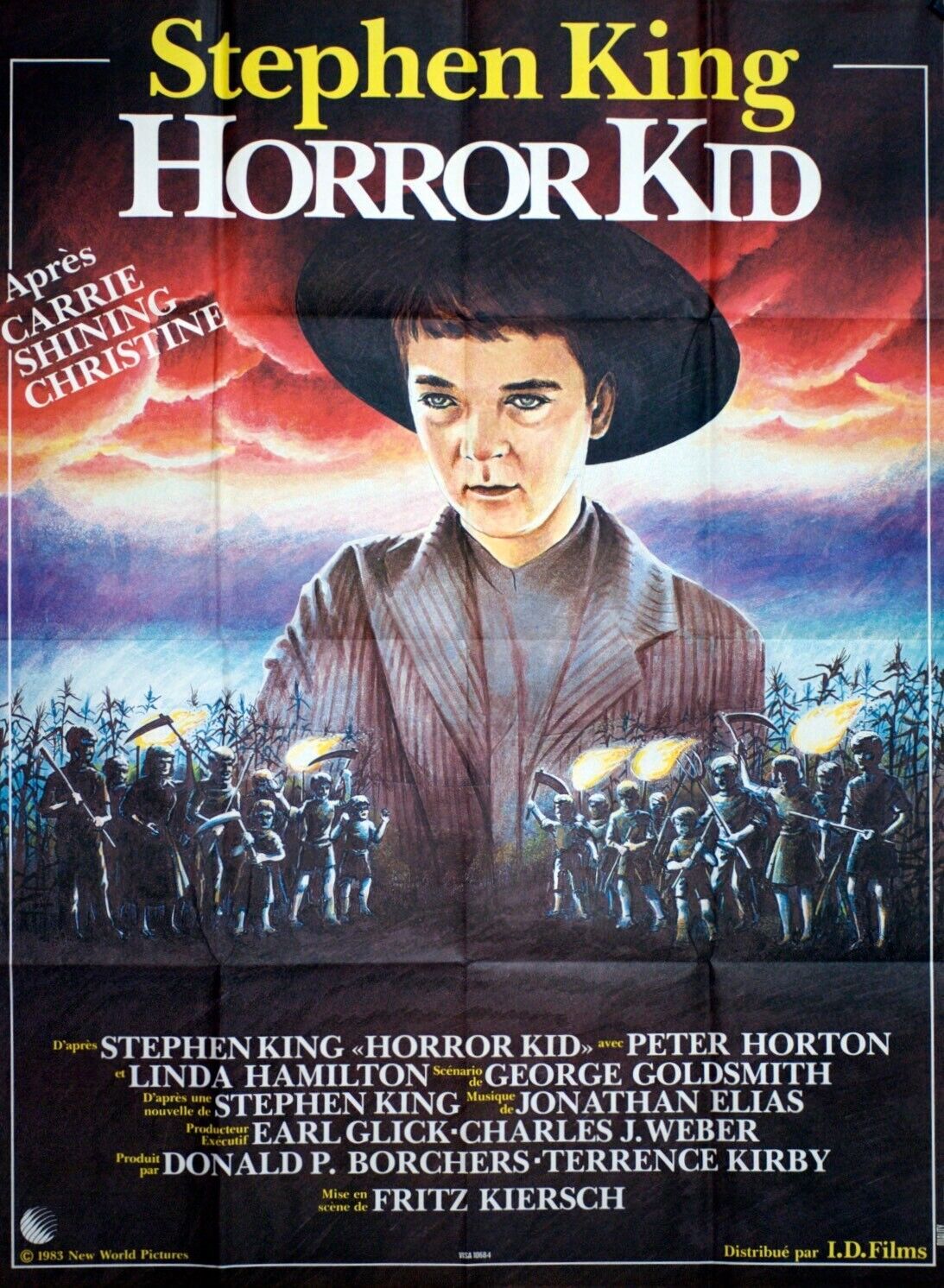 HORROR KID POSTER ORIGINAL 120x160 STEPHEN KIDD