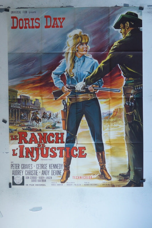 LE RANCH DE L’INJUSTICE MOVIE POSTER ORIGINAL 120x160 DORIS DAY