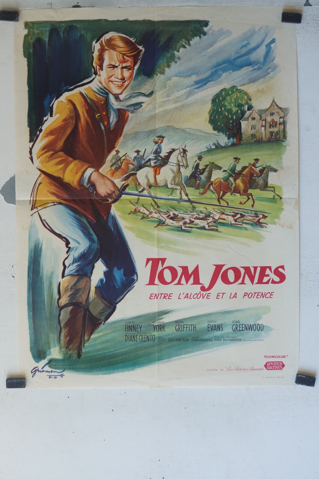  TOM JONES – ENTRE L’ALCOVE ET LA POTENCE MOVIE POSTER ORIGINAL (60X80) 