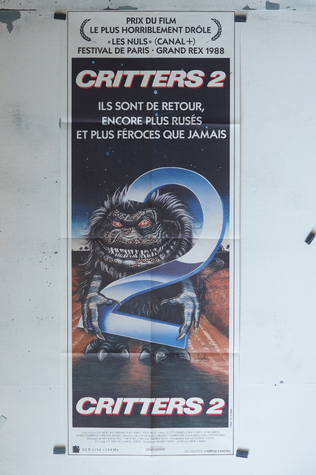CRITTERS 2 ORIGINAL POSTER (60X160) SCOTT GRIMES