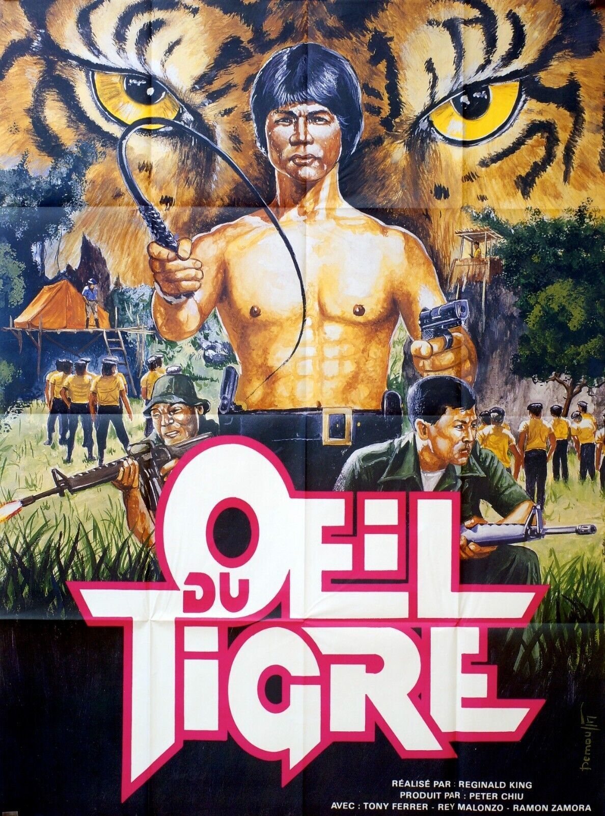 OEIL DU TIGRE MOVIE POSTER ORIGINAL (120X160), TONY FERRER
