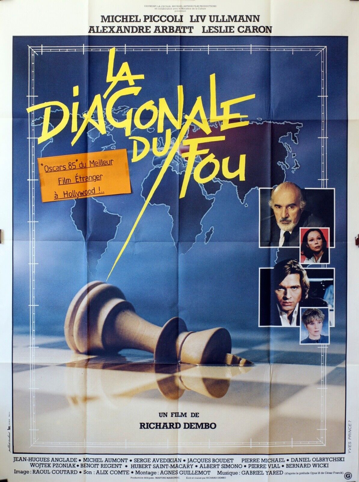LA DIAGONALE DU FOU ORIGINAL 120x160 MICHEL PICCOLI
