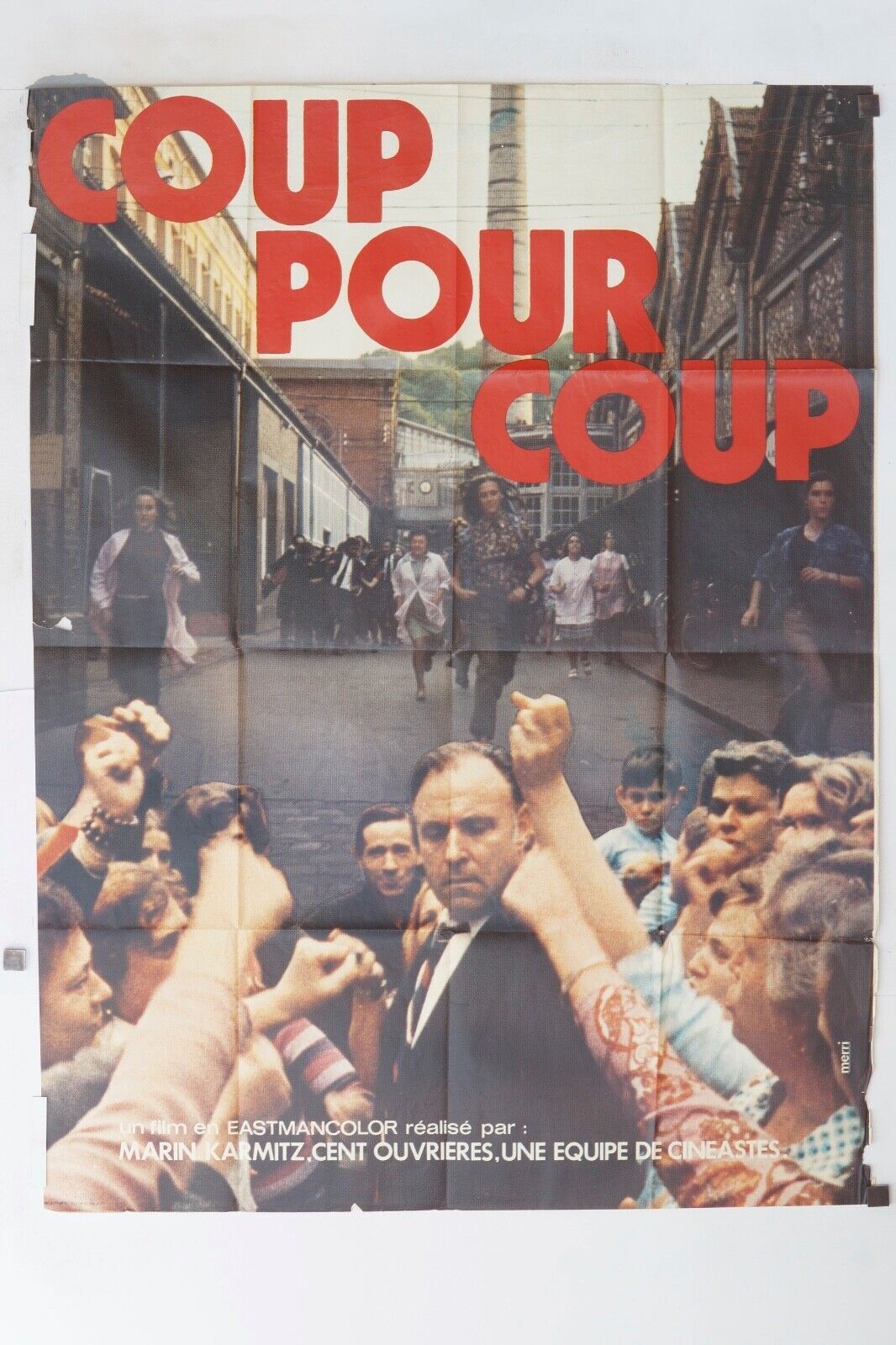 COUP POUR COUP ORIGINAL MOVIE POSTER 120x160 MARIN KARMITZ
