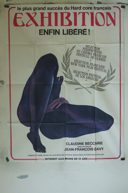 EXHIBITION POSTER ORIGINAL 120x160 CLAUDINE BECCARIE