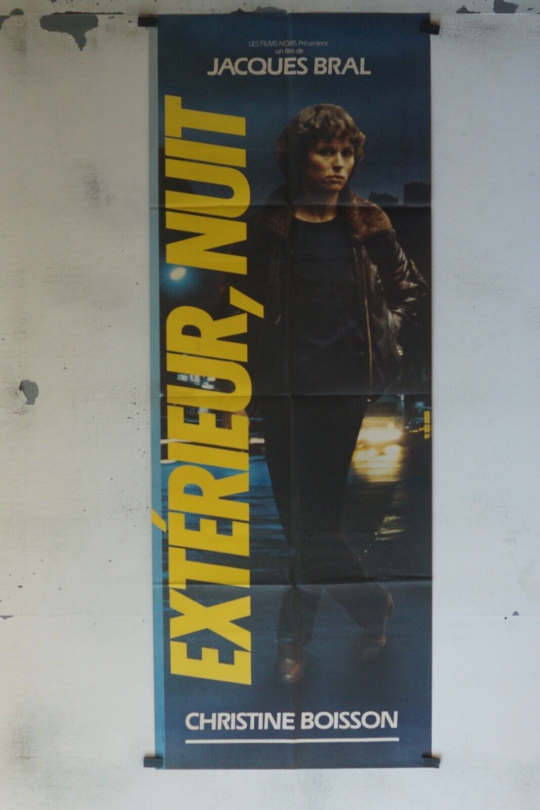 EXTÉRIEUR, NUIT POSTER ORIGINAL 60x160 JACQUES BRAL