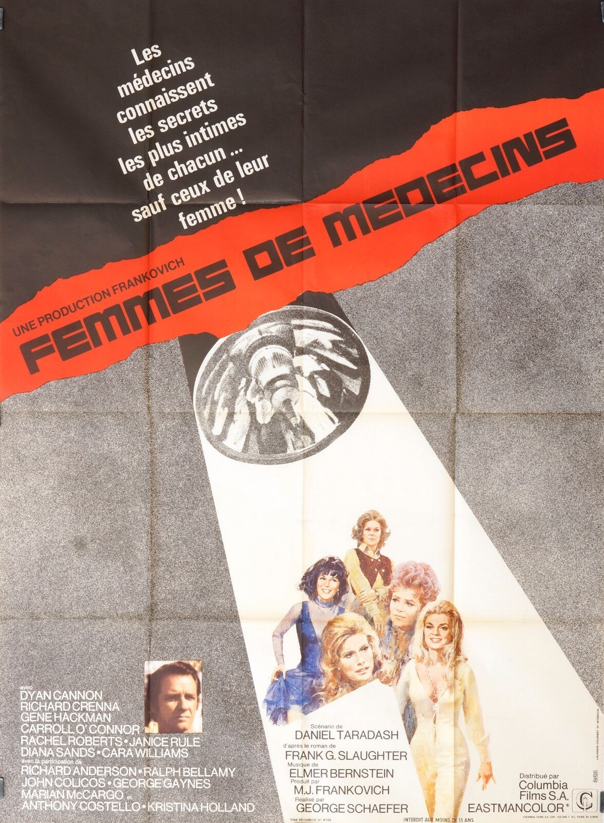 FEMMES DE MÉDECINS MOVIE POSTER ORIGINAL 120x160 DYAN CANNON