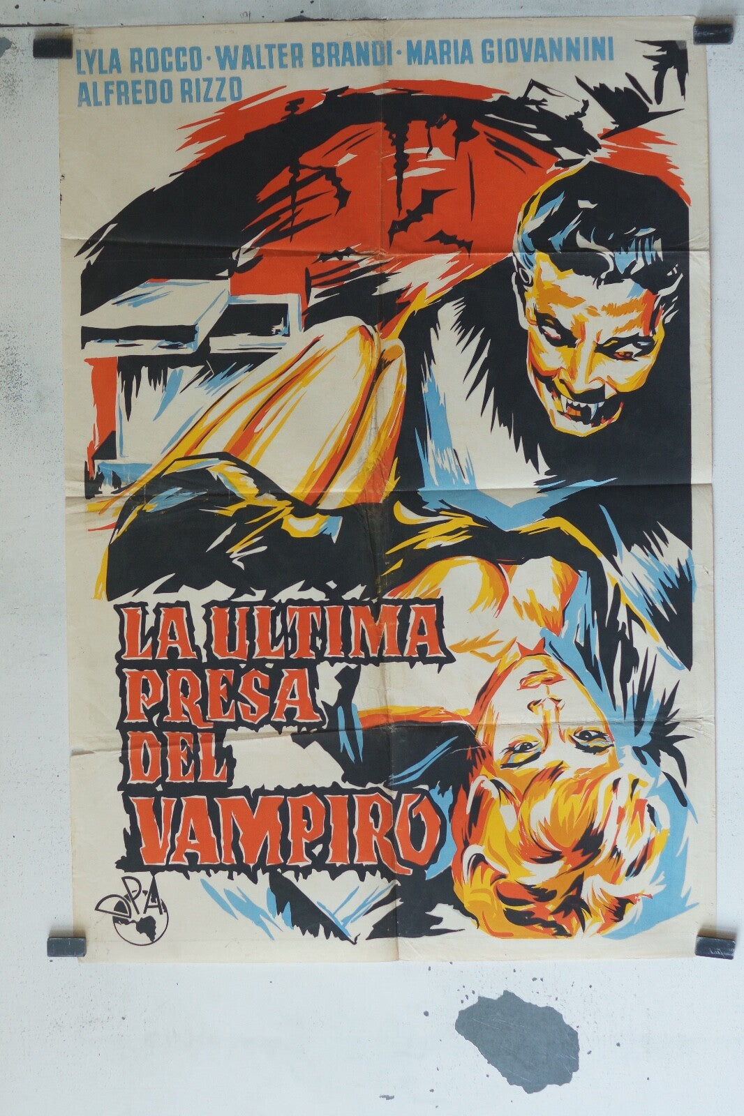 LA ULTIMA PRESA DEL VAMPIRO (1960) 70x100 ORIGINAL MOVIE POSTER LYLA ROCCO