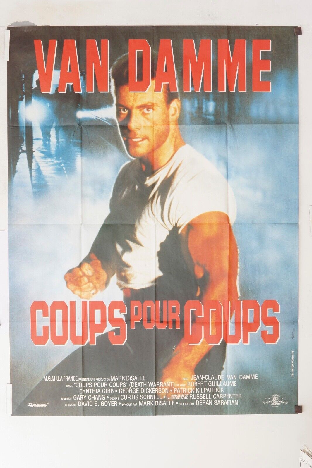 COUPS POUR COUPS ORIGINAL MOVIE POSTER 120x160 VAN DAMME