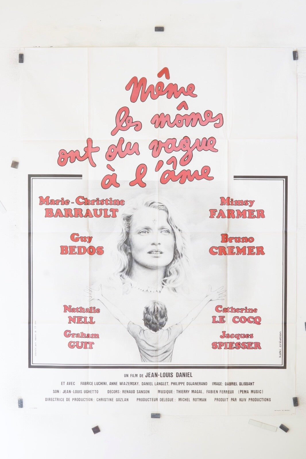 MÊME LES MÔMES ONT DU VAGUE À L’ÂME  GUY BEDOS ORIGINAL MOVIE POSTER 120x160