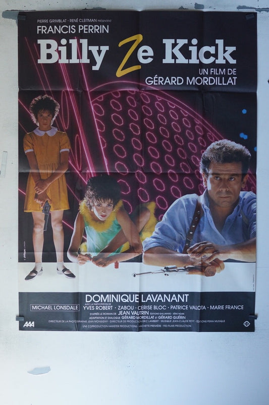 BILLY ZE KICK MOVIE POSTER ORIGINAL 120x160 YVES ROBERT - ZABOU