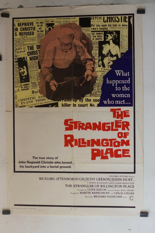 THE STRANGLER OF RILINGTON PLACE MOVIE POSTER ORIGINAL (69x103), Attenborough