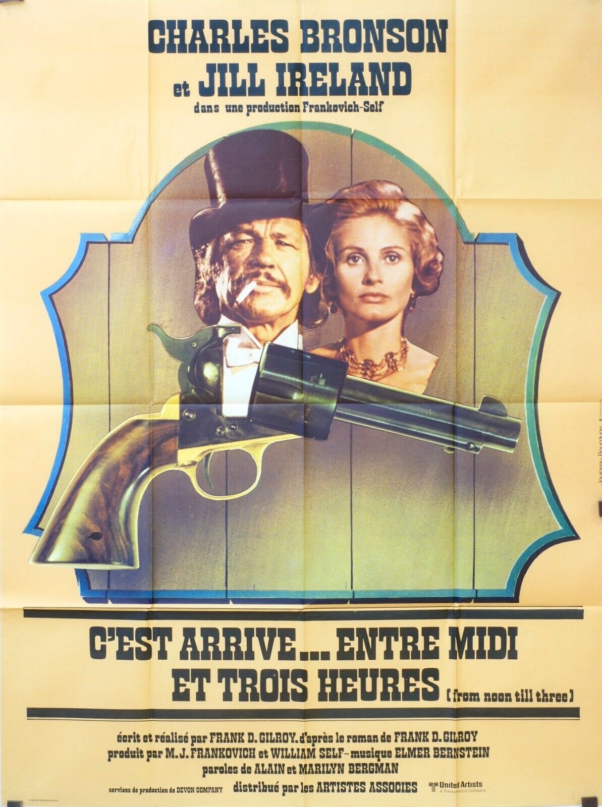 C’EST ARRIVÉ…ENTRE MIDI ET TROIS HEURES MOVIE POSTER  ORIGINAL 120x160