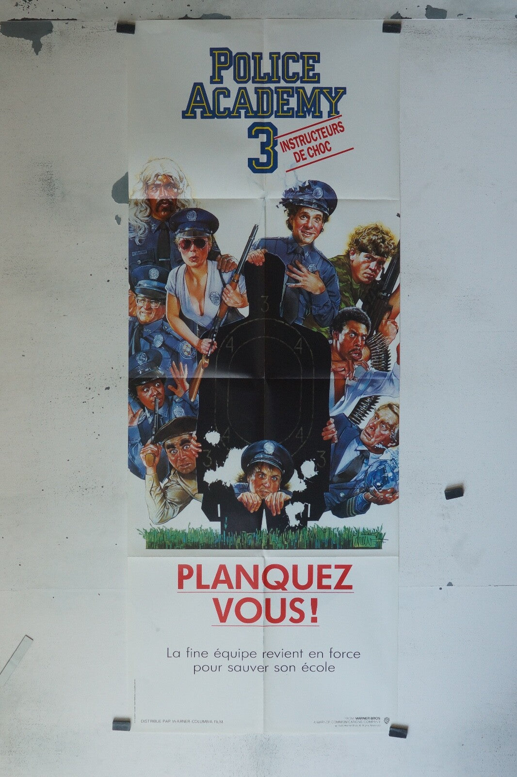 POLICE ACADEMY 3 MOVIE POSTER ORIGINAL 60x160