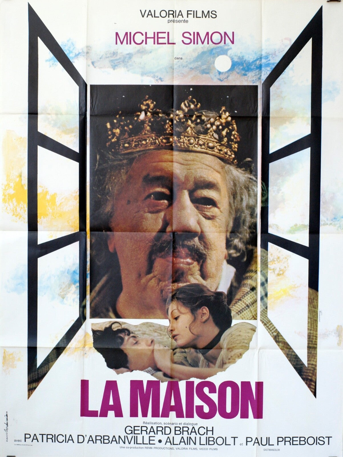 LA MAISON LIMITÉE POSTER ORIGINAL 120x160 MICHEL SIMON