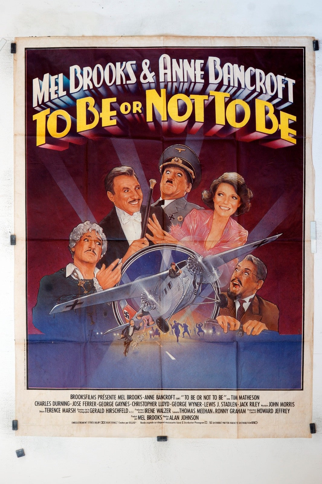 TO BE OR NOT TO BE MEL BROOKS MOVIE POSTER ORIGINAL 120x160