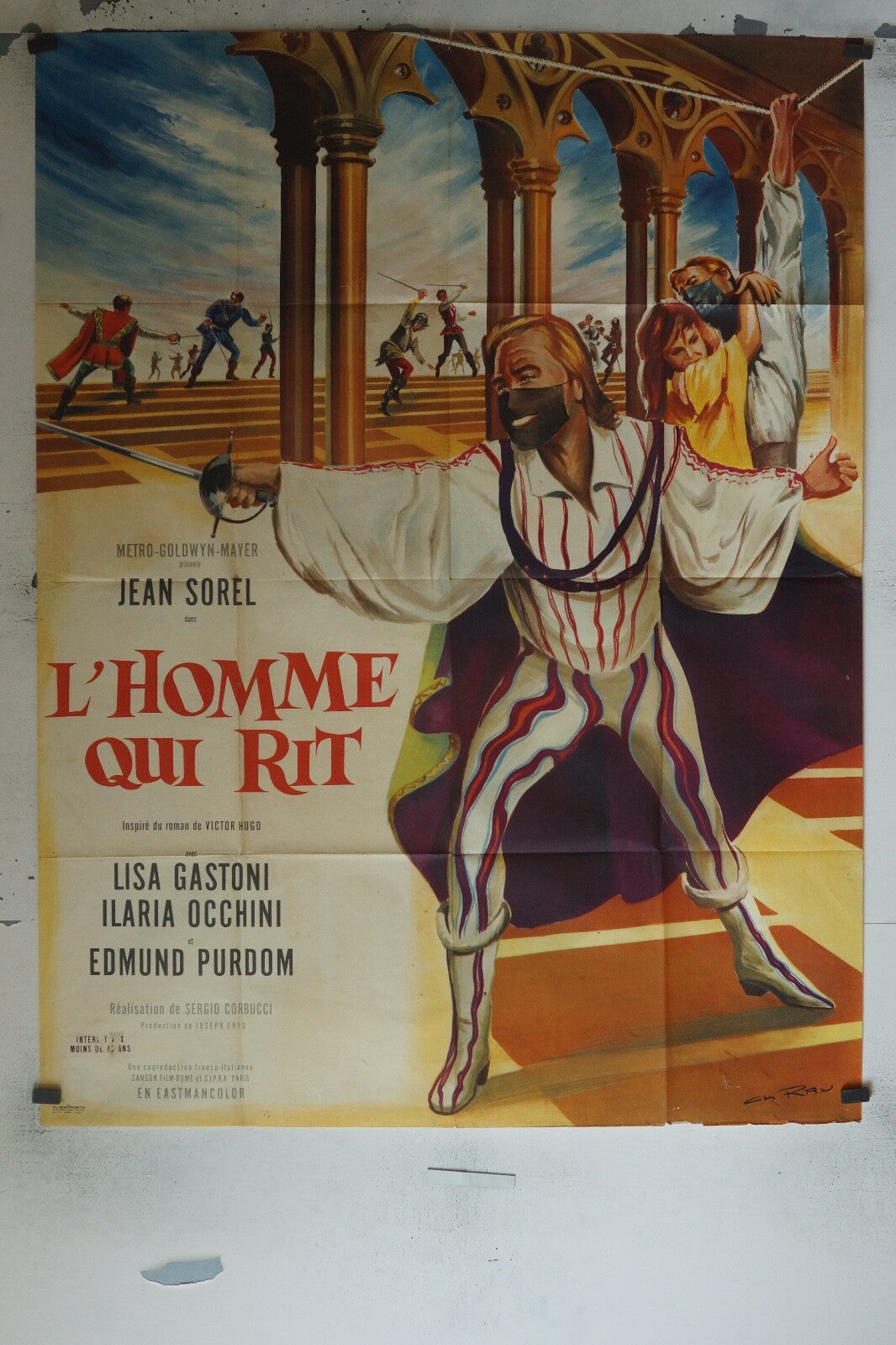 L’HOMME QUI RIT MOVIE POSTER ORIGINAL 120x160 LISA GASTONI
