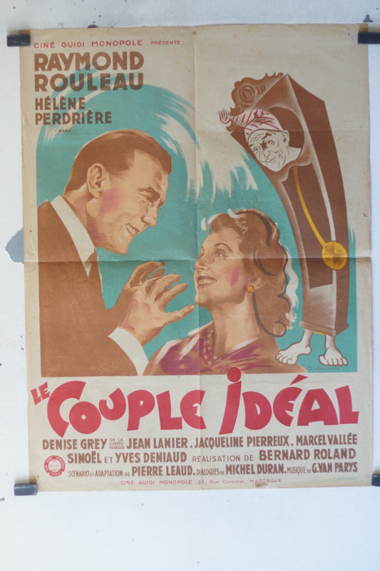 COUPLE IDEAL (LE) Movieposter ORIGINAL 60x80 Raymond Rouleau ,Helene Perdrière