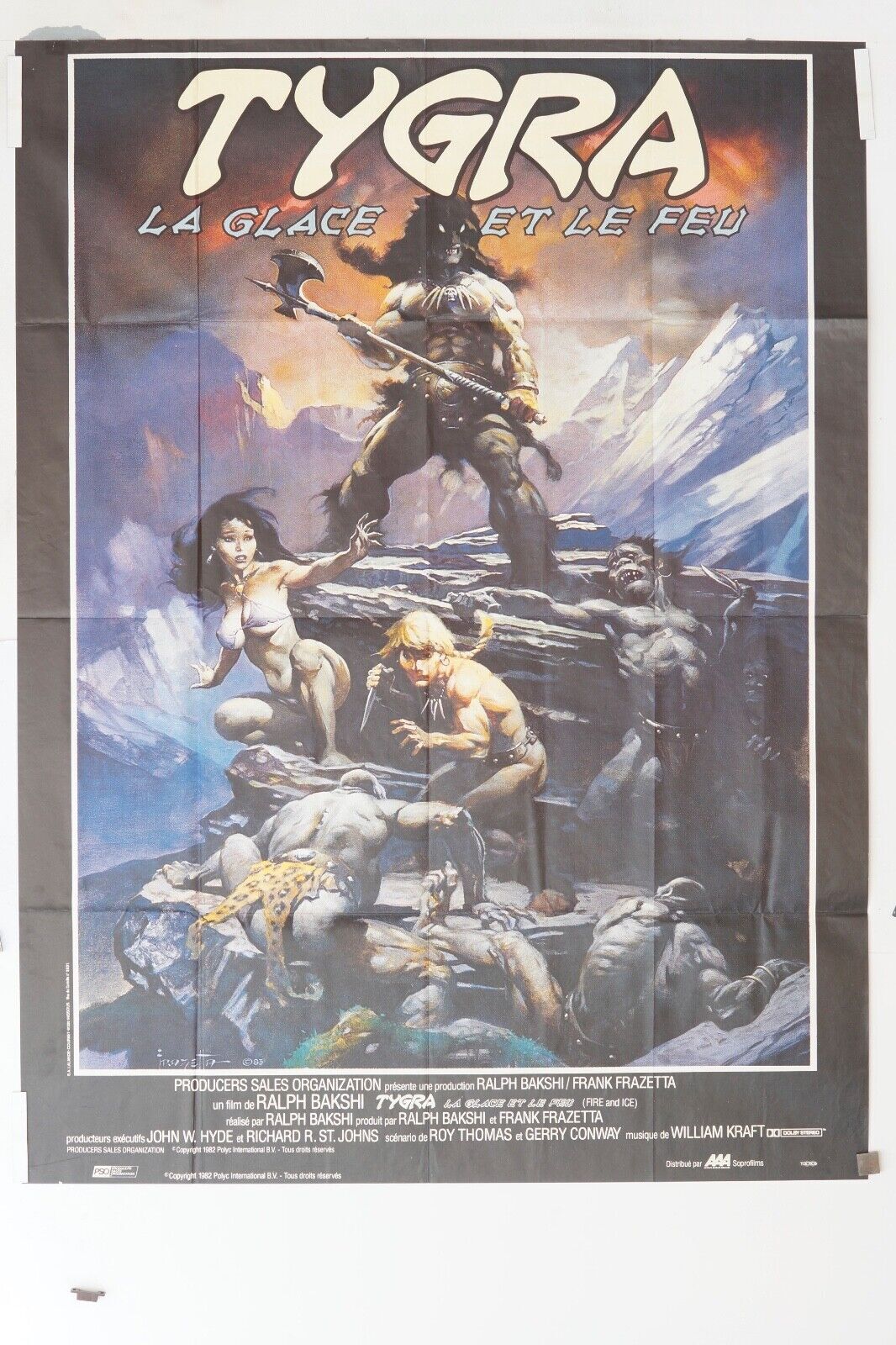 TYGRA LA GLACE ET LE FEU MOVIE POSTER ORIGINAL 120x160