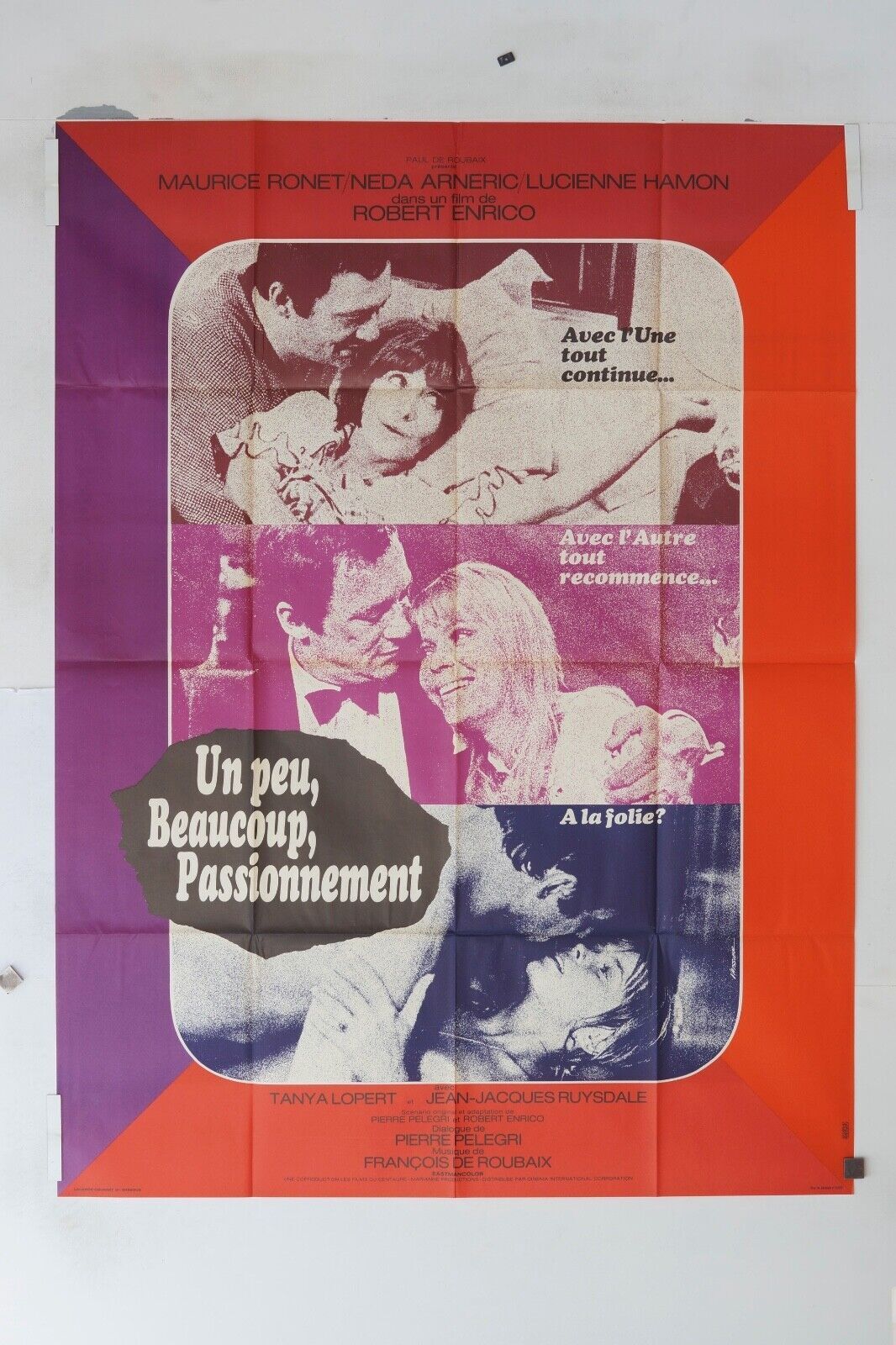 UN PEU, BEAUCOUP, PASSIONNEMENT ORIGINAL MOVIE POSTER 120x160 TANYA LOPERT