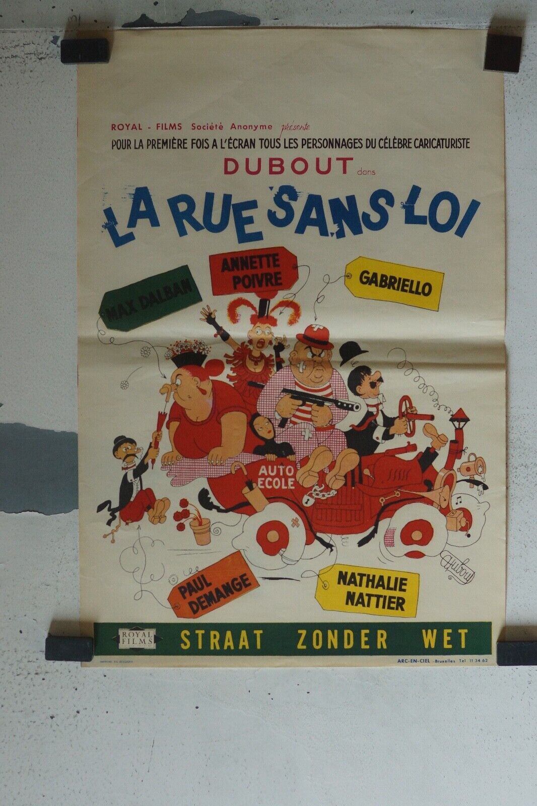 LA RUE SANS LOI MOVIE POSTER ORIGINAL (55X37) ANNETTE POIVRE