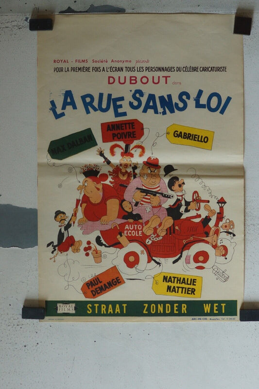 LA RUE SANS LOI MOVIE POSTER ORIGINAL (55X37) ANNETTE POIVRE