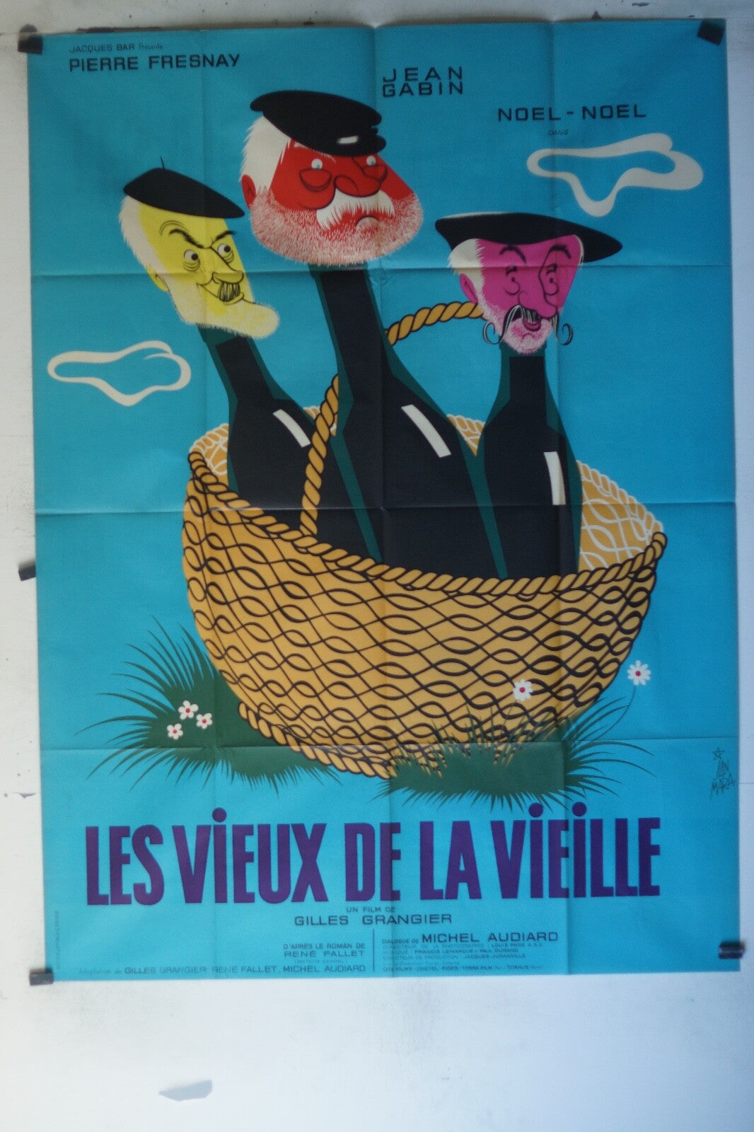 VIEUX DE LA VIEILLE (LES) movie poster ORIGINAL 120x160 Jean Gabin