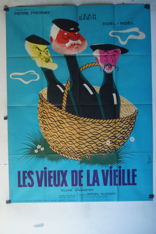 VIEUX DE LA VIEILLE (LES) movie poster ORIGINAL 120x160 Jean Gabin