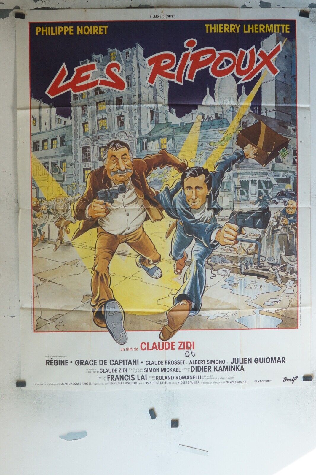 LES RIPOUX MOVIE POSTER ORIGINAL 120x160 PHILIPPE NOIRET