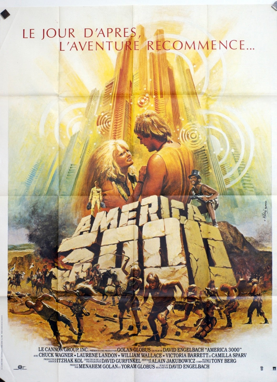 AMERICA 3000 CHUCK WAGNER movie poster ORIGINAL 120x160