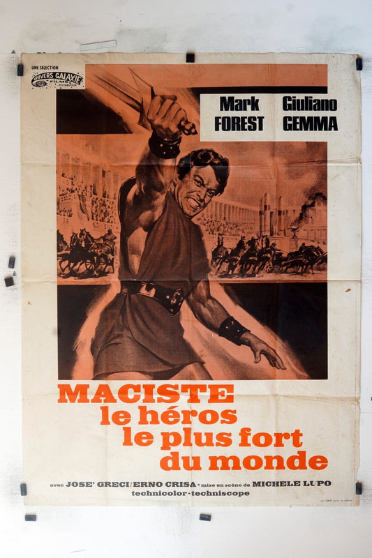 MACISTE LE HÉROS LE PLUS FORYT DU MONDE  MARK MOVIE POSTER ORIGINAL (120x160)