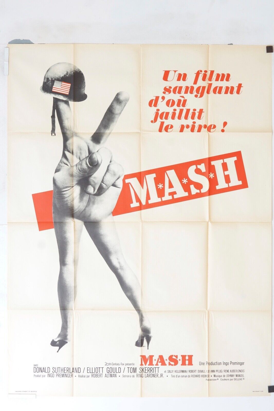 MASH MOVIE POSTER ORIGINAL 120x160 DONALD SUTHERLAND