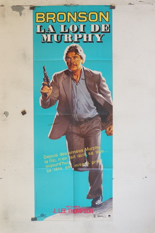 LA LOI DE MURPHY POSTER ORIGINAL 60x160 CHARLES BRONSON, J.LEE THOMPSON
