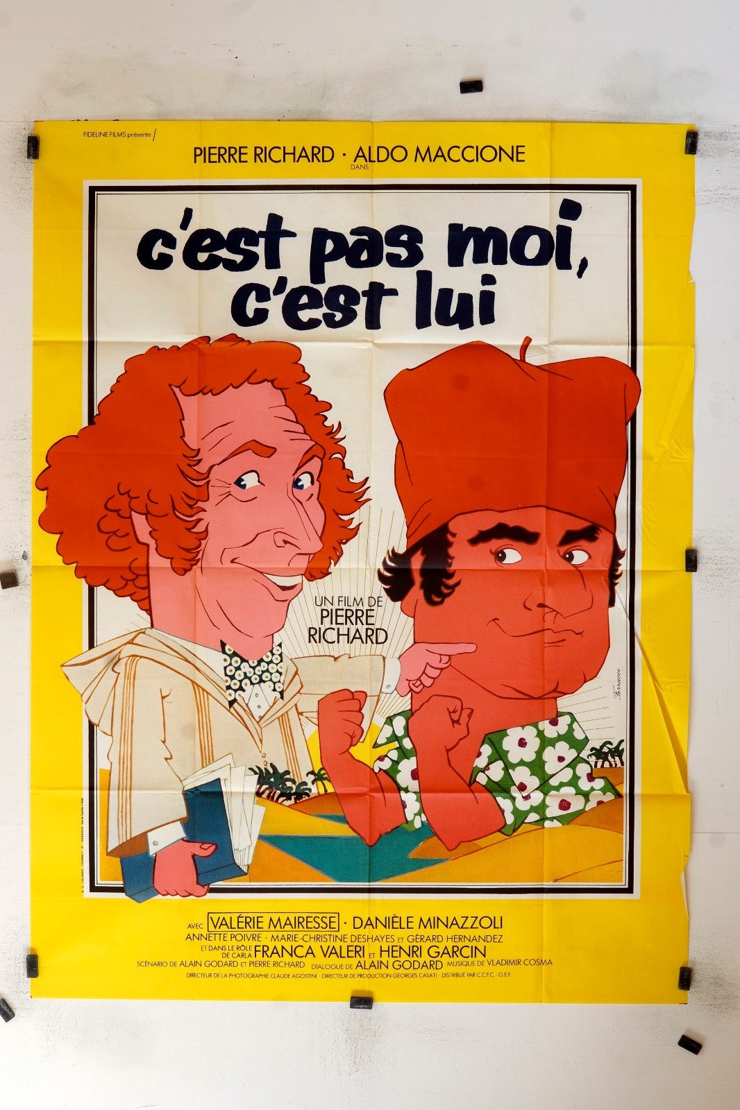 C’EST PAS MOI, C’EST LUI  PIERRE RICHARD POSTER ORIGINAL 120x160