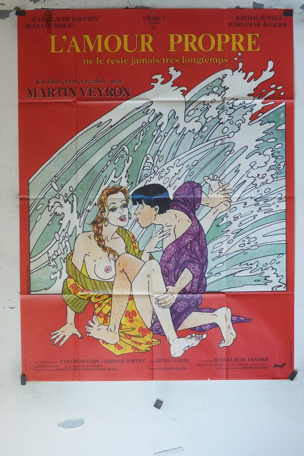 L’AMOUR PROPRE POSTER ORIGINAL 120x160 MARTIN VEYRON