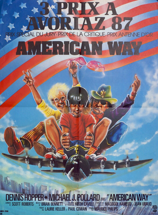 AMERICAN WAY POSTER ORIGINAL 60x80 Riders of the storm (PRIX AVORIAZ) 