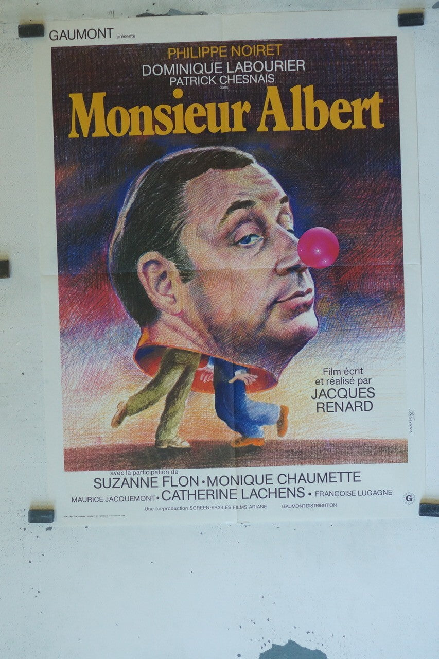 MONSIEUR ALBERT MOVIE POSTER ORIGINAL (60X80) PHILIPPE NOIRET – DOMINIQUE LABOUR
