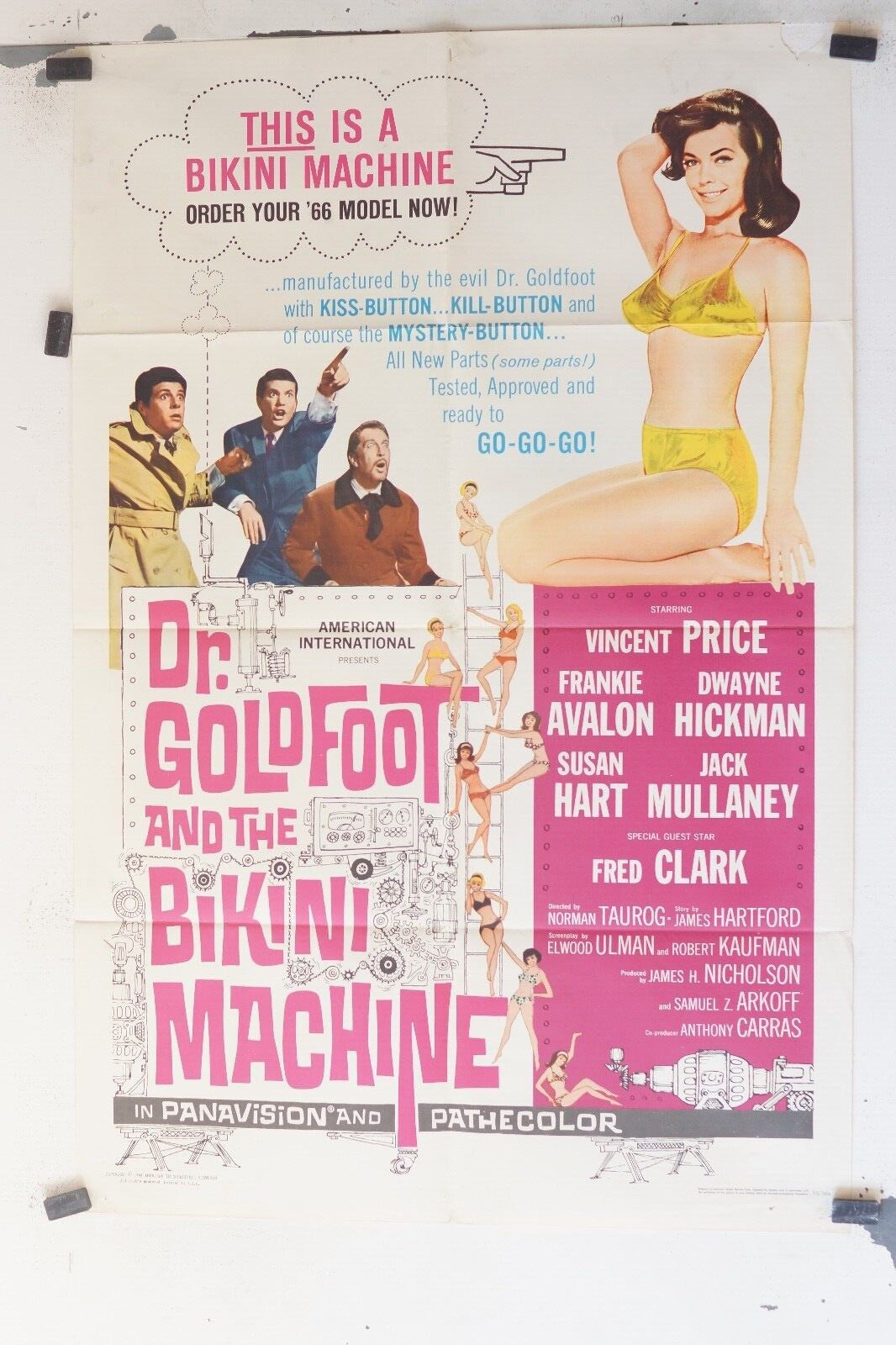 DR. GOLDFOOT AND THE BIKINI MACHINE ORIGINAL 69x103