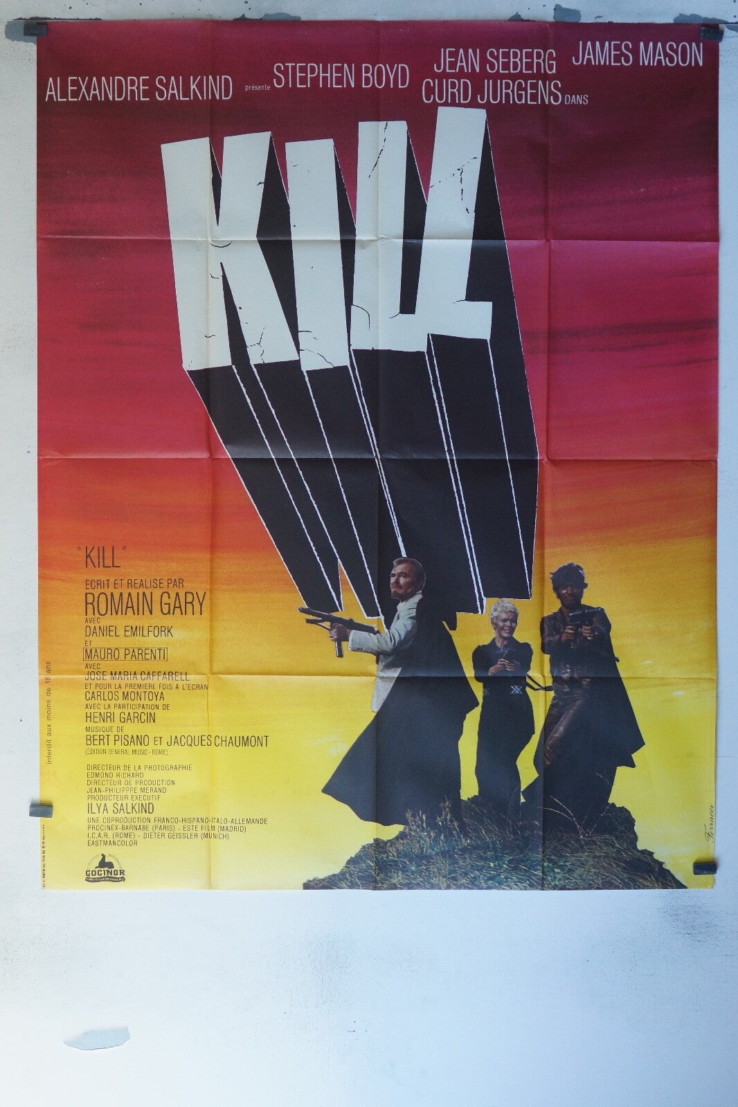 KILL MOVIE POSTER ORIGINAL 120x160 ALEXANDRE SALKIND
