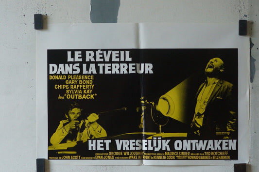 LE RÉVEIL DANS LA TERREUR ORIGINAL MOVIE POSTER 55X37 PIERRE DUX