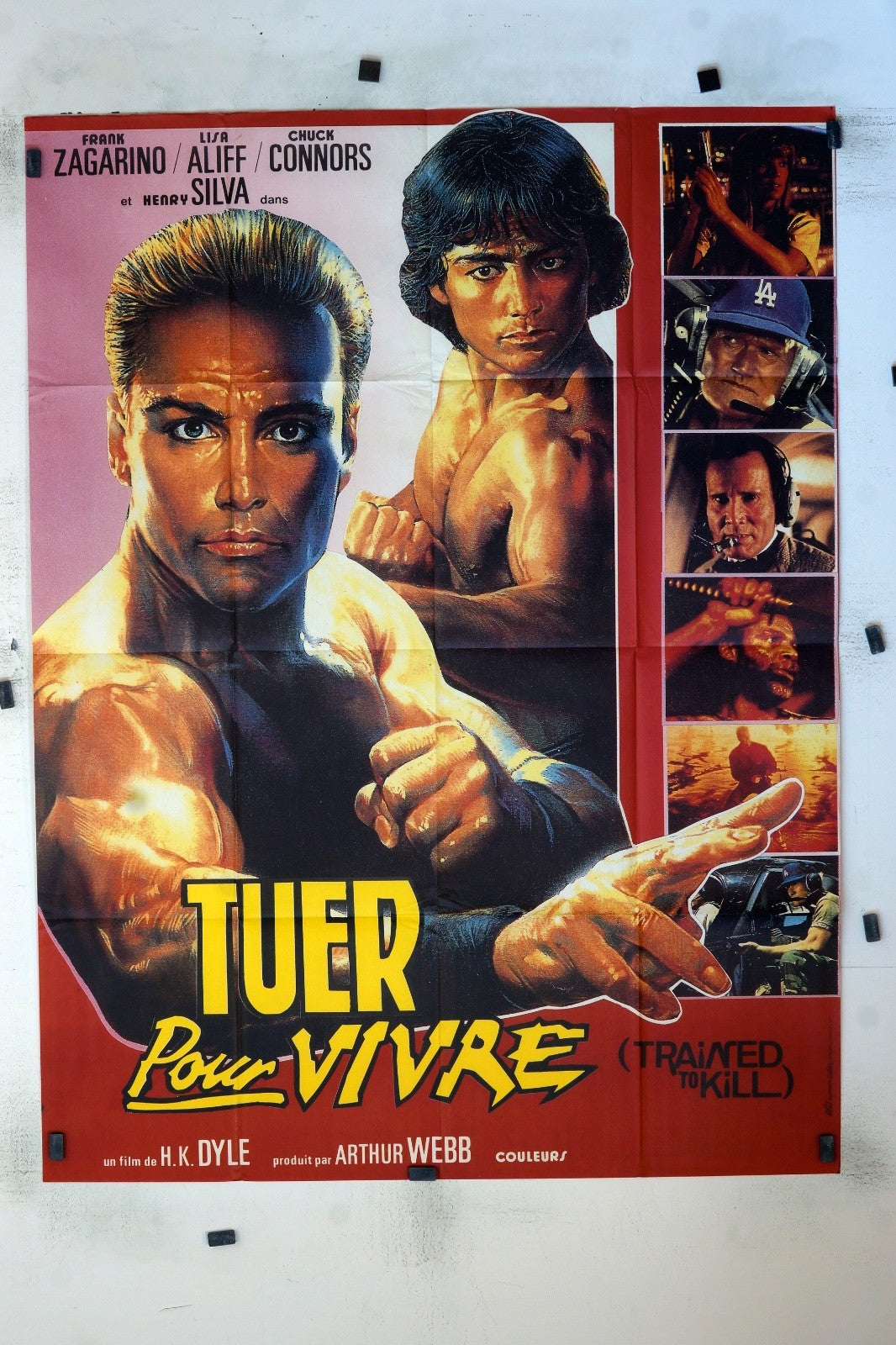 TUER POUR VIVRE FRANK ZAGARINO ORIGINAL MOVIE POSTER 120x160