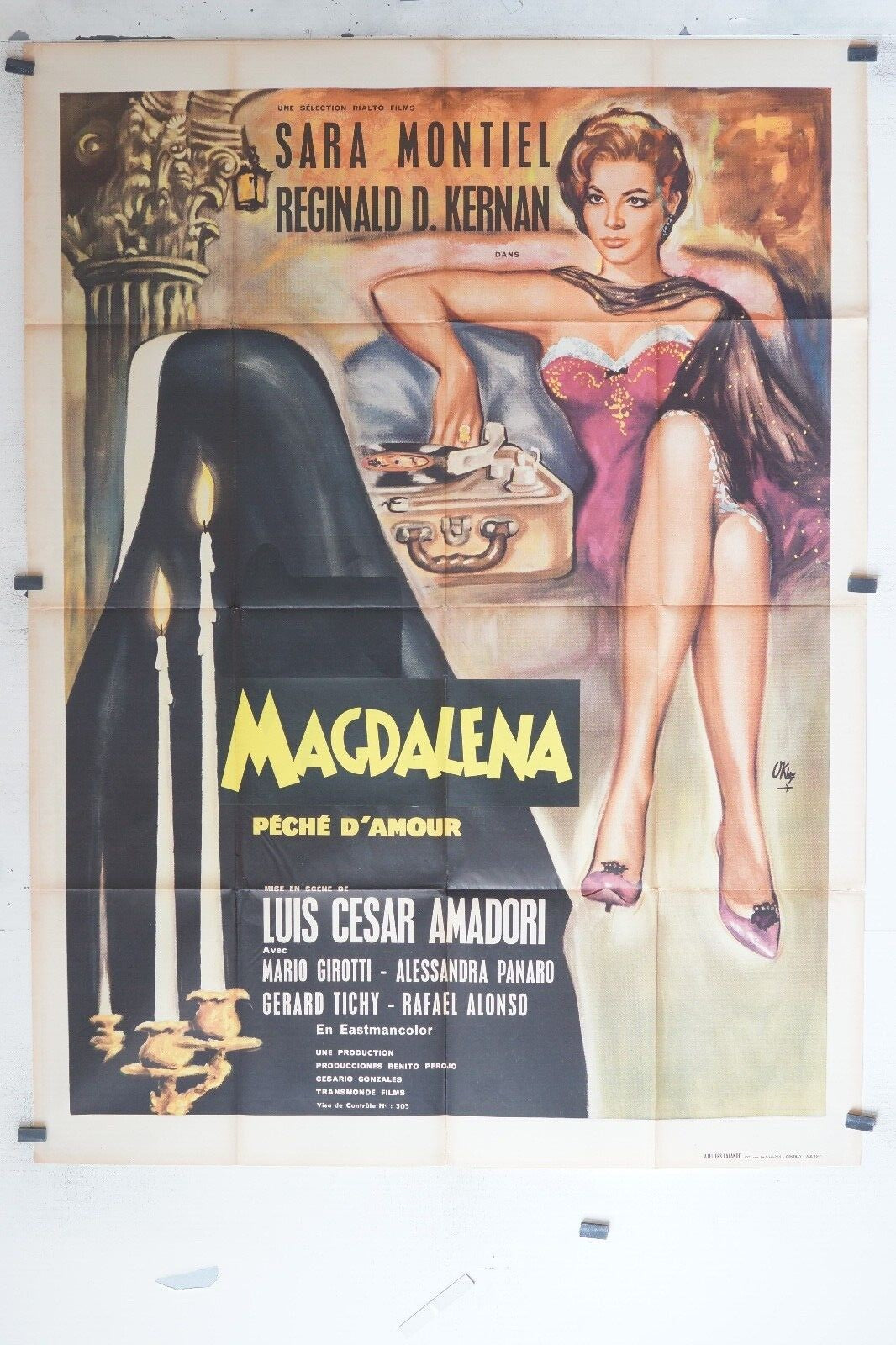 MAGDALENA MOVIE POSTER ORIGINAL (120x160), Luis Cesar Amadori, Sara Montiel