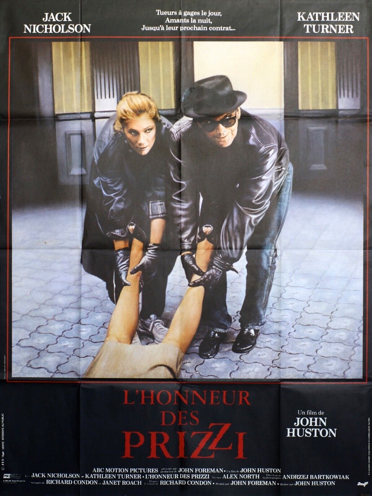 L’HONNEUR DES PRIZZI MOVIE POSTER ORIGINAL 120x160 JACK NICHOLSON