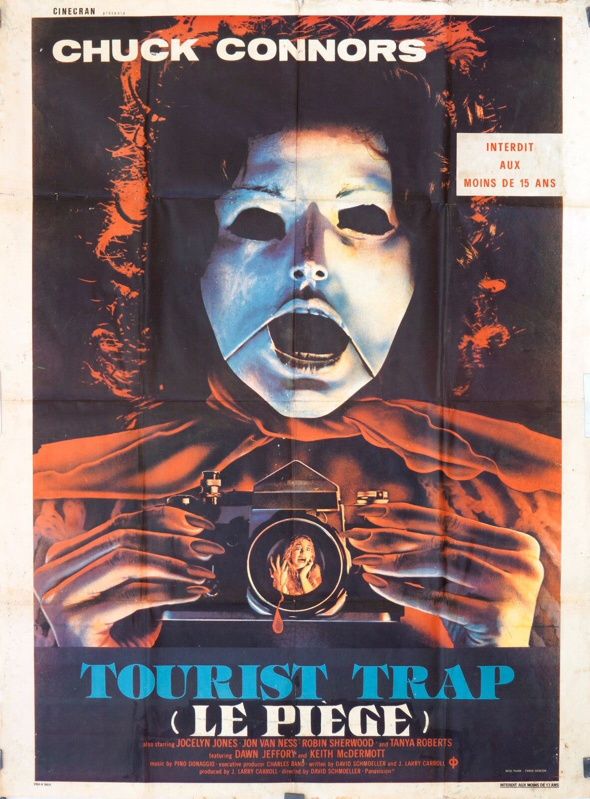 TOURIST TRAP MOVIE POSTER ORIGINAL 120x160  CHUCK CONNORS
