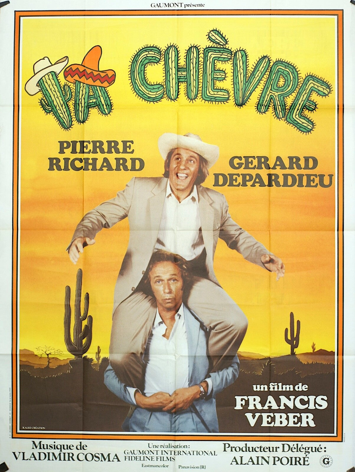 LA CHEVRE ORIGINAL MOVIE POSTER 120x160  Pierre Richard