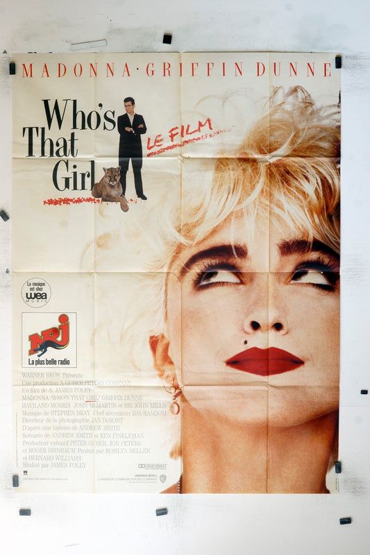 WHO’S THAT GIRL ? MADONA MOVIE POSTER ORIGINAL (120x160)