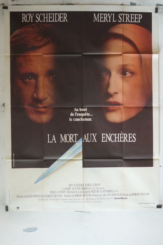 LA MORT AUX ENCHÈRES MOVIE POSTER ORIGINAL 120x160 ROY SCHEIDER