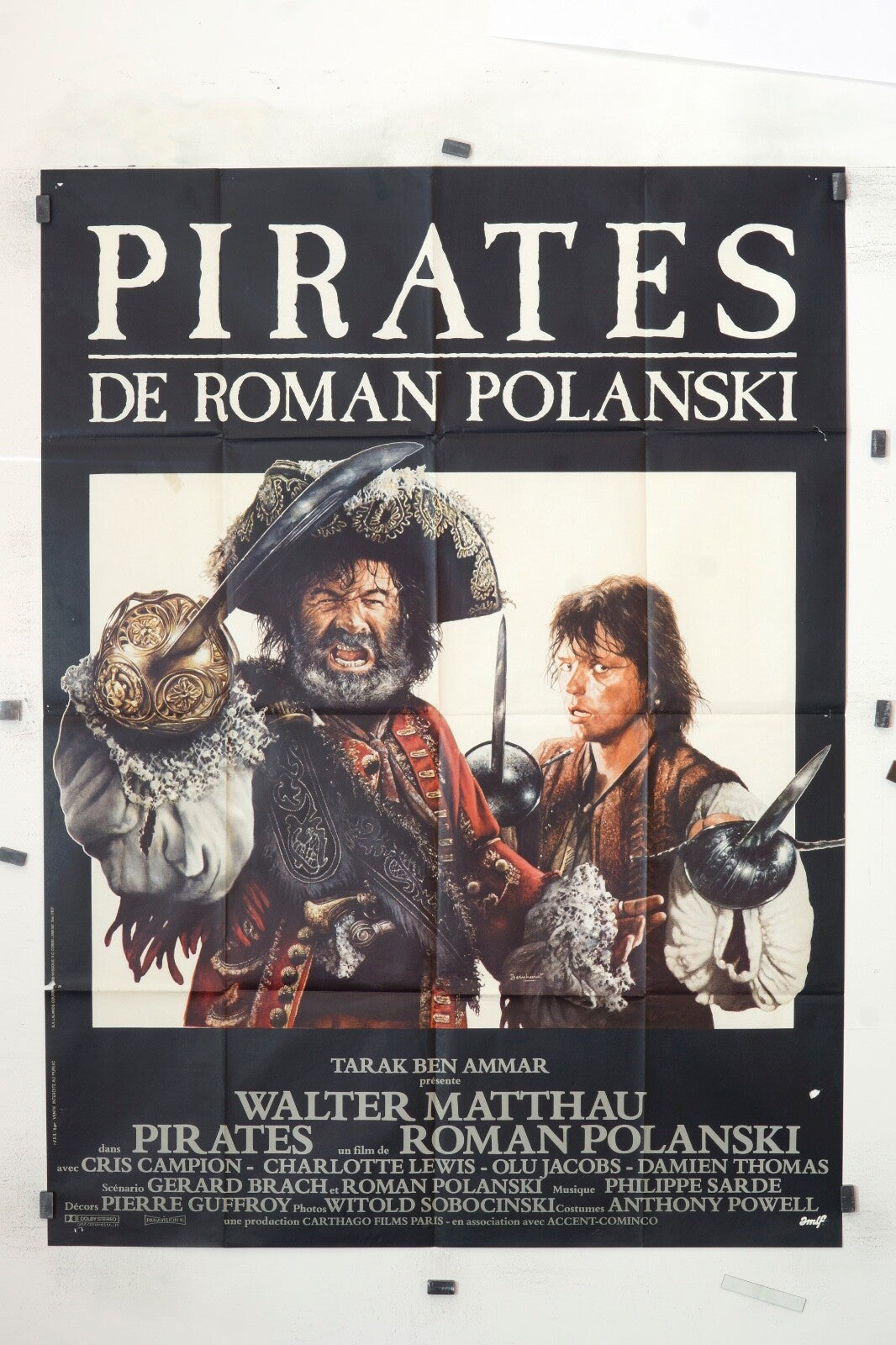 PIRATES ROMAN POLANSKI ORIGINAL MOVIE POSTER 120x160